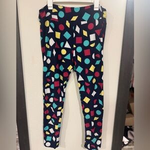 LuLaRoe Leggings with Geometric Pattern